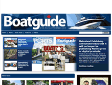 Tablet Screenshot of boatguidecanada.com